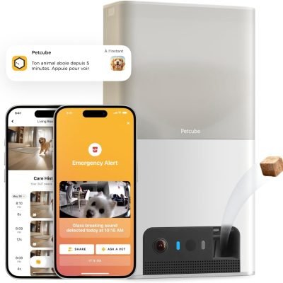 Caméra interactive qui lance des friandises